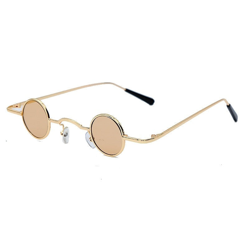 Calanovella Steampunk Round Sunglasses Women Mirror Vintage Sunglasses