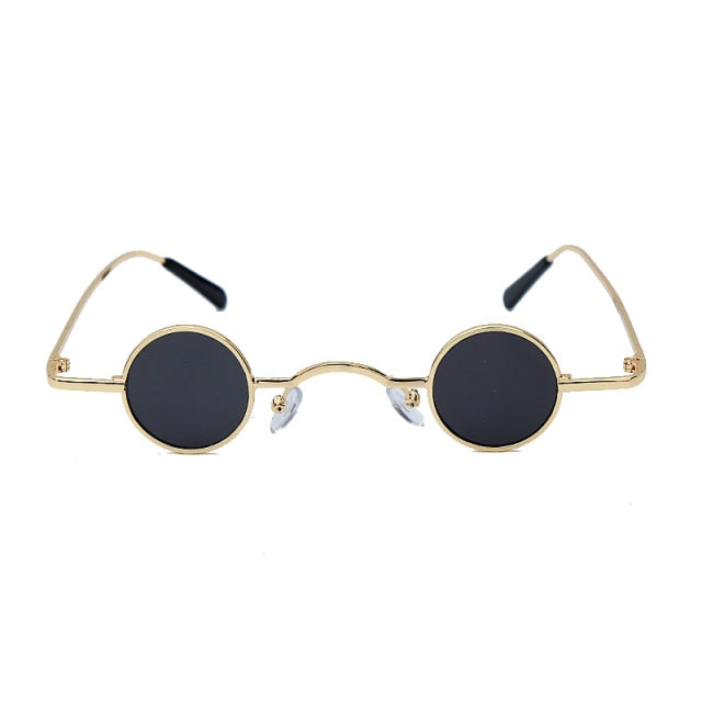Calanovella Steampunk Round Sunglasses Women Mirror Vintage Sunglasses