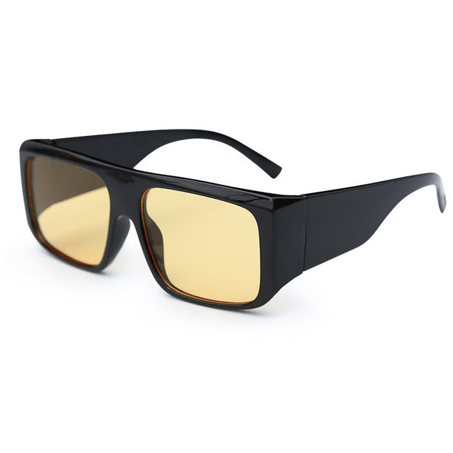 Calanovella Stylish Square Wide Arm Sunglasses for Women Eyewear New Brand Design Oversized Fashion Sun Glasses UV400