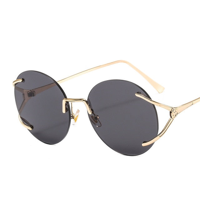 Circular sales aviator sunglasses