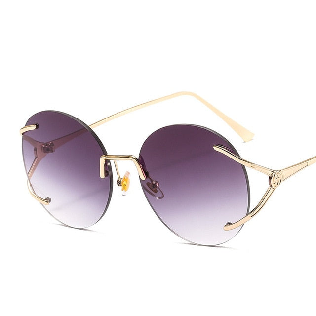 Calanovella Round Sunglasses Stylish Oversized Oval Round Sunglasses Cool Circular Lens Vintage Eighties Retro 2020 for Men Women black,gray,red,blue,blue pink,purple,brown 34.99 USD