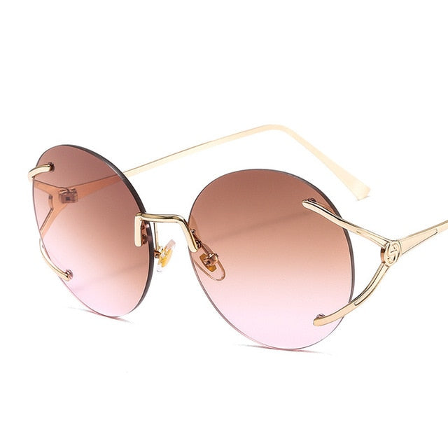Calanovella Round Sunglasses Stylish Oversized Oval Round Sunglasses Cool Circular Lens Vintage Eighties Retro 2020 for Men Women black,gray,red,blue,blue pink,purple,brown 34.99 USD
