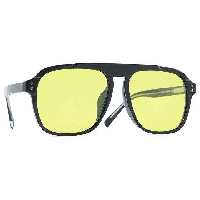 Calanovella Stylish Retro Square TR90 Polarized Sunglasses UV400
