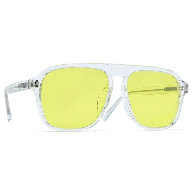 Calanovella Stylish Retro Square TR90 Polarized Sunglasses UV400