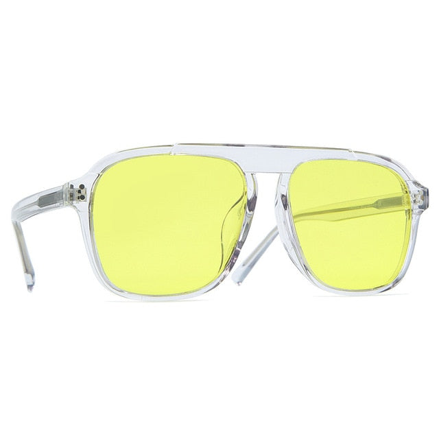 Calanovella Stylish Retro Square TR90 Polarized Sunglasses UV400