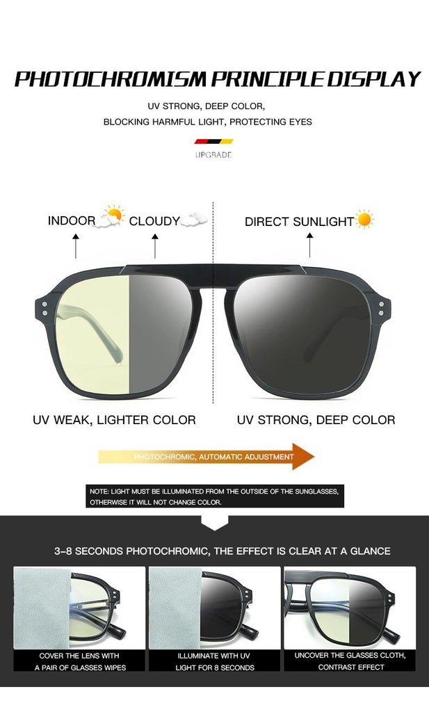 Calanovella Stylish Retro Square TR90 Polarized Sunglasses UV400