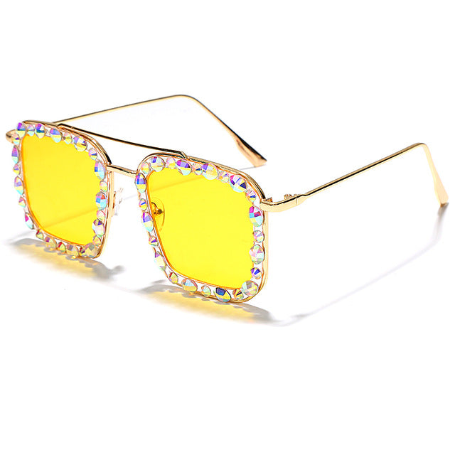 Fashion Sunglasses Women Yellow  Yellow Oversized Sunglasses