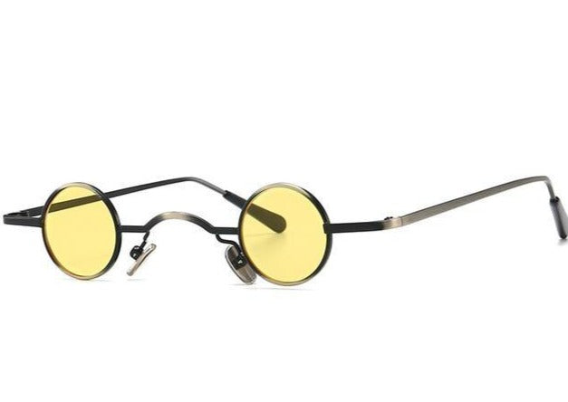 Mini Glasses Male Trendy Small Lens Sunglasses Round Retro Small Round Frame