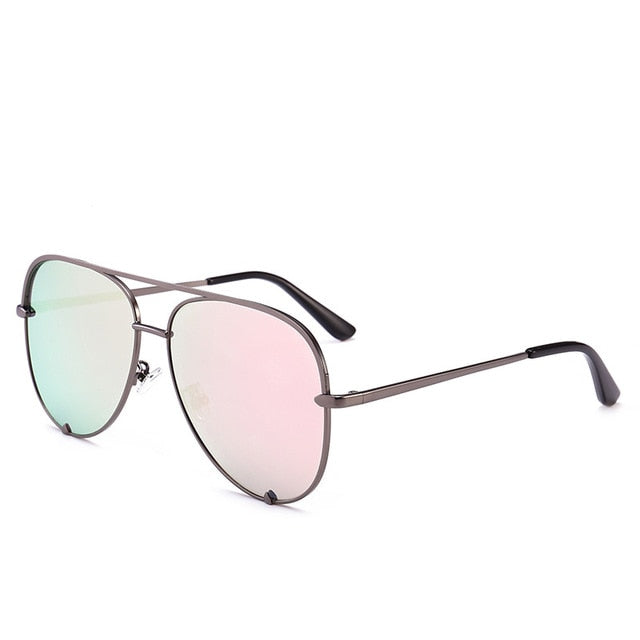 Calanovella Aviator Pilot Sunglasses Men Women Eighties Retro Vintage Flat Top Sun Glasses Pink Black Gradient Shades UV400 black,black gray,blue,gold gray,brown,gold pink,silver,blue pink,gold,silver pink 34.99 USD