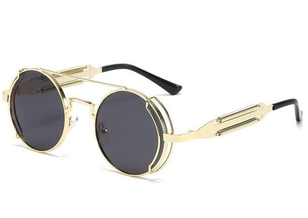 Calanovella Steampunk Round Sunglasses Stylish Classic Oval Round Steampunk Sunglasses Cool Circular Oval Round Frame Vintage Eighties Retro 2020 Polarized UV400 for Men Women full black,gray black,gold black,silver black,brown,gold brown,black red,gold red,yellow,gold blue,silver blue,silver gold,silver 34.99 USD