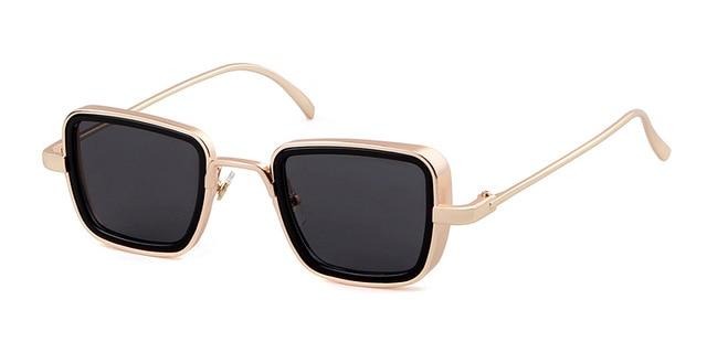 Calanovella Steampunk Square Frame Steampunk Sunglasses for Men 2020 Design Men’s Cool Trendy Square Sun Glasses UV400 gold black,fade gray,brown,silver gray,blue,leopard gray,gold silver 39.99 USD