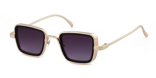 Calanovella Steampunk Square Frame Steampunk Sunglasses for Men 2020 Design Men’s Cool Trendy Square Sun Glasses UV400 gold black,fade gray,brown,silver gray,blue,leopard gray,gold silver 39.99 USD