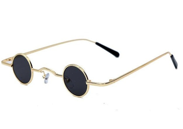 Calanovella Retro Small Round Sunglasses for Men Womens Punk Sun