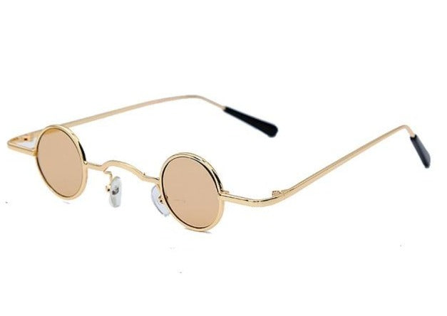 Calanovella Retro Small Round Sunglasses for Men Womens Punk Sun