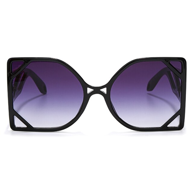 Calanovella Square Oversized Sunglasses Steampunk Vintage Fashion