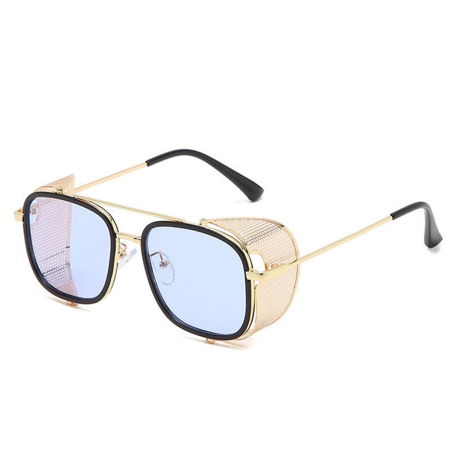 Punk square sunglasses cheap