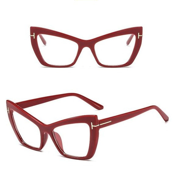Calanovella Cat Eye Sunglasses Flat Lights Personality Frames UV400
