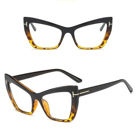 Calanovella Cat Eye Sunglasses Flat Lights Personality Frames UV400