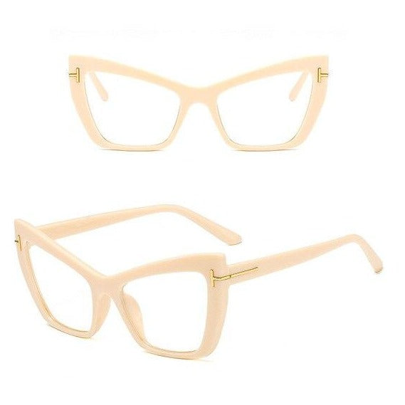 Calanovella Cat Eye Sunglasses Flat Lights Personality Frames UV400