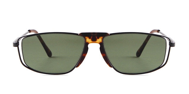 Calanovella Cool Rectangle Sunglasses for Men Eighties Retro Rectangular 2020 Gold Metal Stylish Men’s Sun Glasses UV400 black,yellow,leopard brown a,leopard green,leopard brown b 39.99 USD