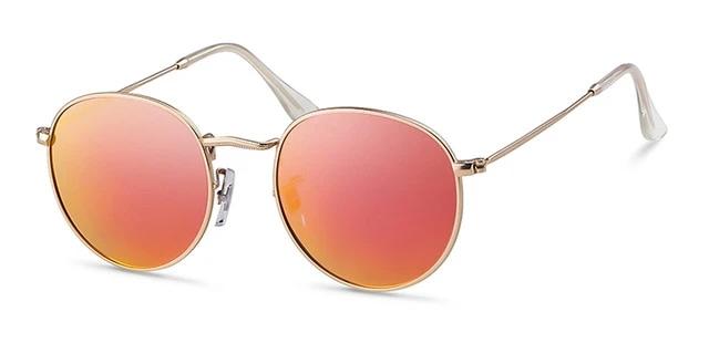 Calanovella Round Oval Sunglasses Women Men Fashion Polarized Mirror