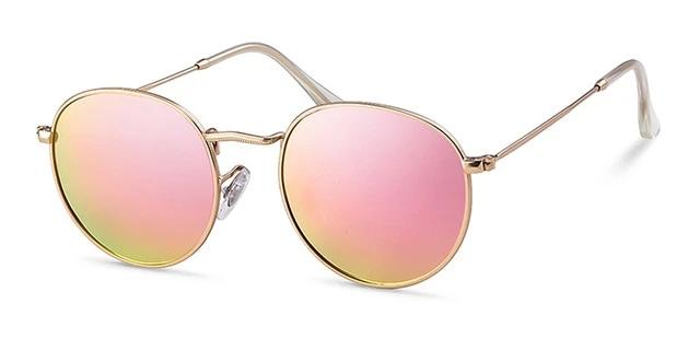 Calanovella Round Oval Sunglasses Women Men Fashion Polarized Mirror