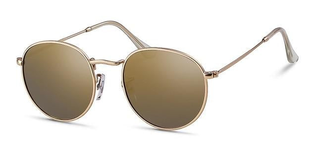 Calanovella Round Oval Sunglasses Women Men Fashion Polarized Mirror