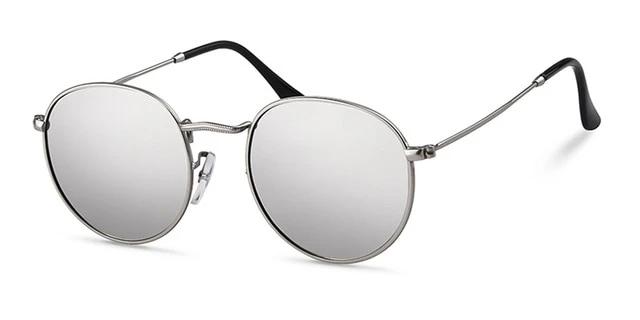 Calanovella Round Oval Sunglasses Women Men Fashion Polarized Mirror