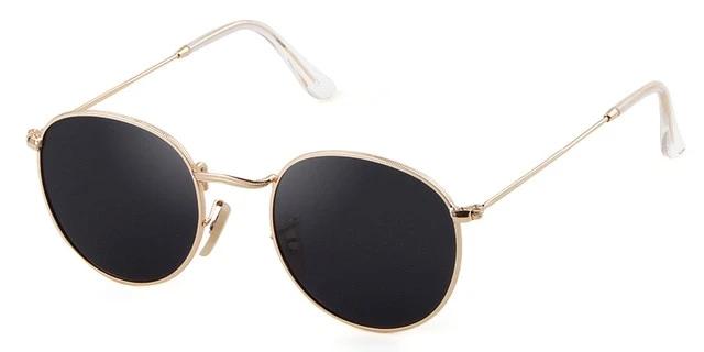 Calanovella Round Oval Sunglasses Women Men Fashion Polarized Mirror