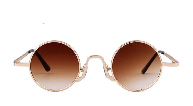 Calanovella Steampunk Round Sunglasses Eighties Retro Round Sunglasses for Men Women 2020 New Skinny Steampunk Stylish Small Punk Oval Circle Vintage Sun Glasses black,gradient brown,gold black,red,yellow,pink 34.99 USD