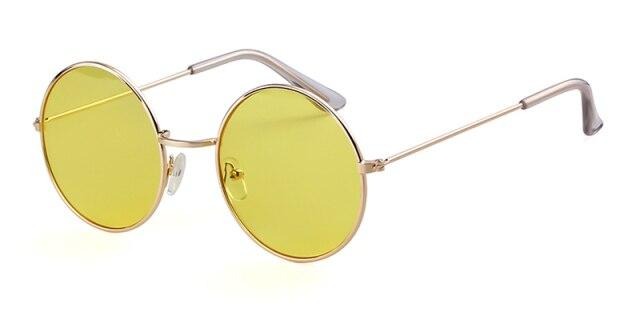 Calanovella Round Retro Sunglasses Designer Fashion Tint Circle Sun