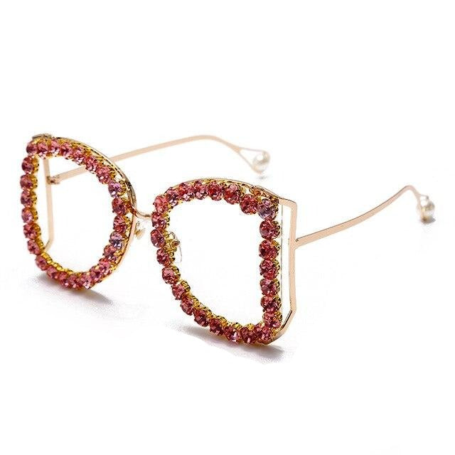 Calanovella Stylish Crystal Diamond Rhinestones Sunglasses UV400
