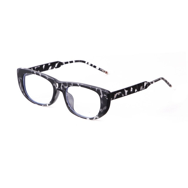 Calanovella Trendy Black Rectangle Wide Glasses Frame for Men Women 2020 Fashionable Rectangular Clear Lens Eyeglasses black clear,beige clear,zebra clear,leopard clear 29.99 USD