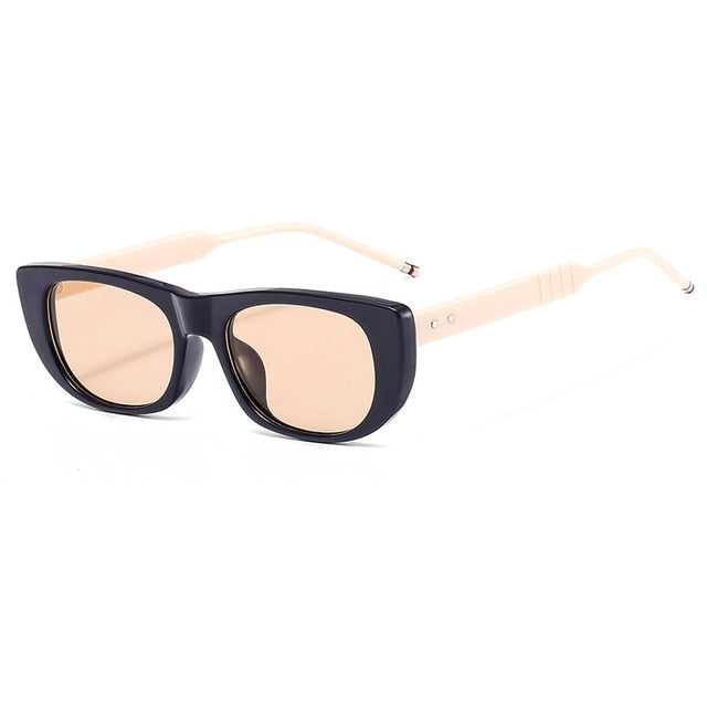 Calanovella Trendy Black Rectangle Men Women’s Sunglasses Polarized Square 2020 New Design Wide Frame Fashionable Rectangular Sun Glasses Shades UV400 black,champagne,zebra,leopard 34.99 USD