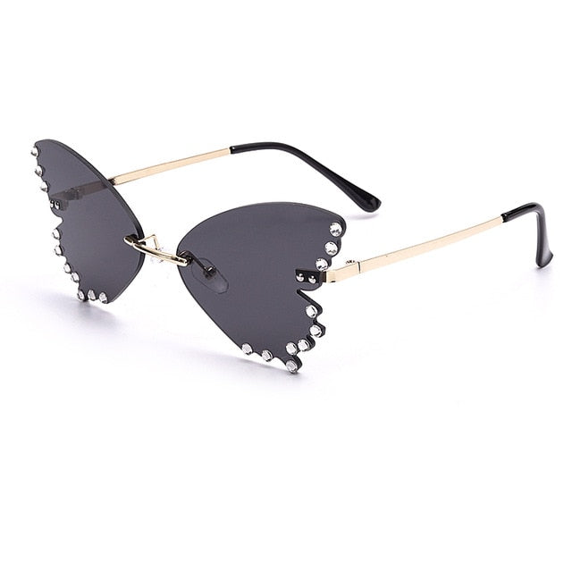 Butterfly Sunglasses Prada Xuhal Pairs Rimless Butterfly