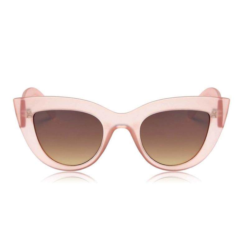 Calanovella Vintage Cat Eye Sunglasses Designer Frosted Frame Retro