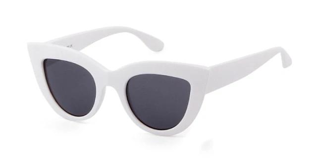 Calanovella Vintage Cat Eye Sunglasses Designer Frosted Frame Retro