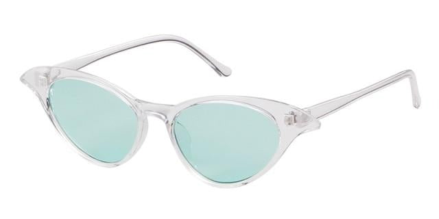 Calanovella Stylish Cat Eye Sunglasses Women Designer Vintage Cateye Frame Narrow Retro Shades