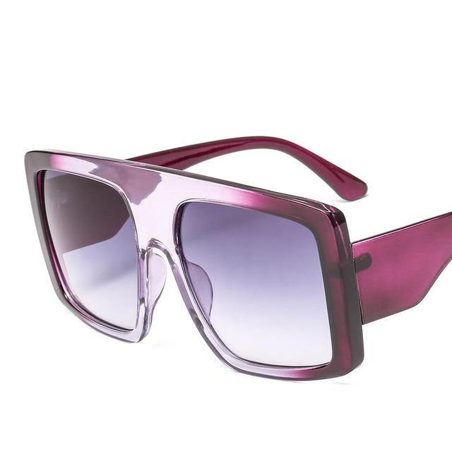 Calanovella Oversized Shades Square Sunglasses Big Frame Trendy Eyewear UV400 - Calanovella.com