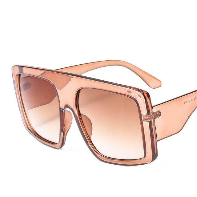 Calanovella Oversized Shades Square Sunglasses Big Frame Trendy Eyewear UV400 - Calanovella.com