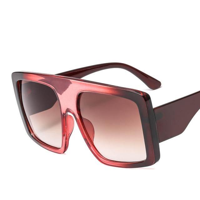 Calanovella Oversized Shades Square Sunglasses Big Frame Trendy Eyewear UV400 - Calanovella.com