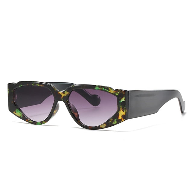 Calanovella Vintage Cat Eye Sunglasses Designer Oval Leopard Tortoise Shell Frame Punk Sun Glasses Retro Shades UV400