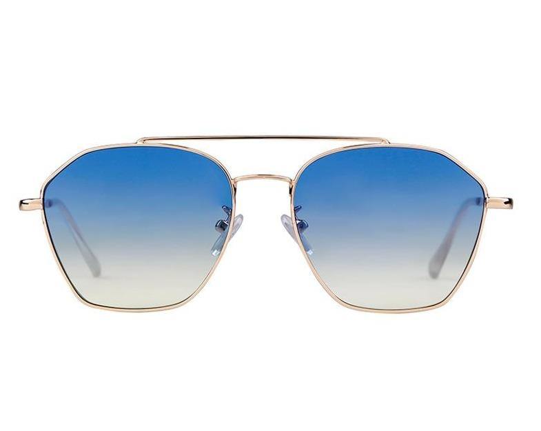 Calanovella Fashion Square Sunglasses Women Brand Design Retro Vintage Celebrity Sun Glasses Gradient Lens Blue Shades - Calanovella.com