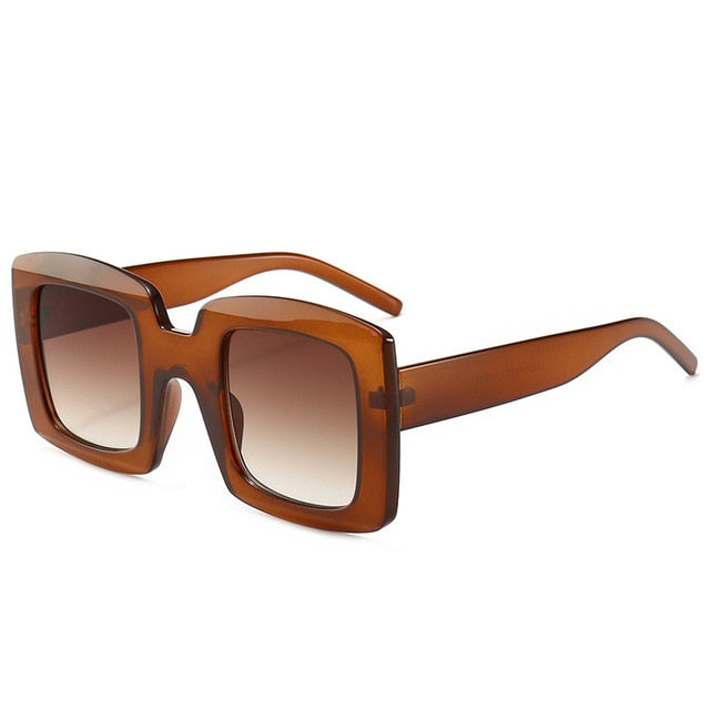 Calanovella Retro Oversized Square Sunglasses Designer Vintage