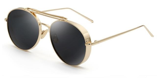 Calanovella Vintage Steampunk Sunglasses Men Women Luxury Brand