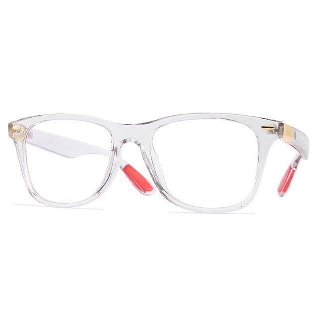 Retro Square Glasses Frame Men Anti Blue Light Women Fashion