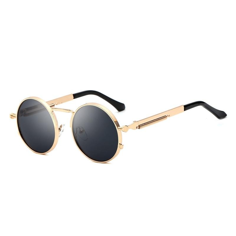 Calanovella Steampunk Round Sunglasses Stylish Classic Oval Round Steampunk Sunglasses Cool Circular Oval Round Gold Frame Vintage Gothic Eighties Retro 2020 Polarized UV400 for Men Women black,gold black,copper brown,silver mirror,gray green,silver blue,gold pink,gold clear 39.99 USD