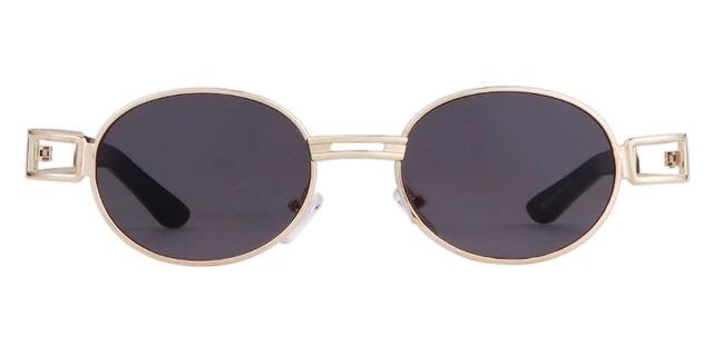 Calanovella Steampunk Sunglasses Retro Round Metal Men Women Brand