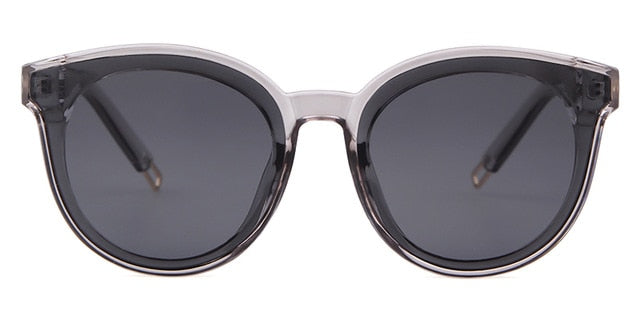 Calanovella Korean Vintage Cat Eye Sunglasses Women Men Brand Designer Tortoise Shell Frame Cateye Sun Glasses Female Black Shades