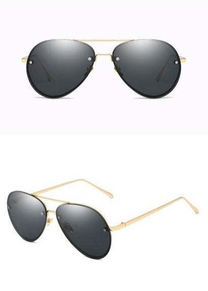 Calanovella Rimless Sunglasses Womens Classic Pilot Fashionable Tinted